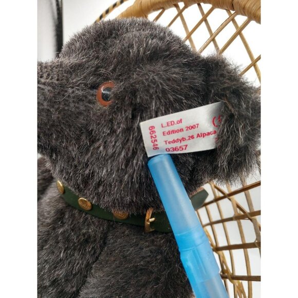 Steiff Limited Edition Teddy Bear 2007 Alpaca W/ Green Collar & Certificate - Picture 3 of 7